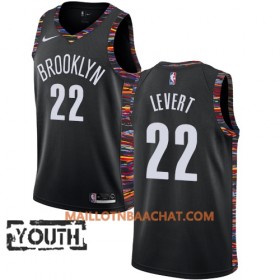 Maillot NBA Brooklyn Nets Caris LeVert 22 2018-19 Nike City Edition Noir Swingman - Enfant
